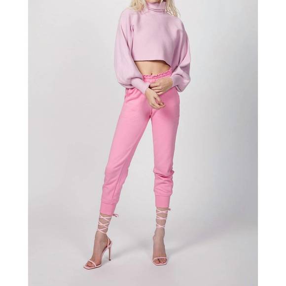 NEW CAMI NYC lynley track pant in bubblegum - Picture 1 of 3